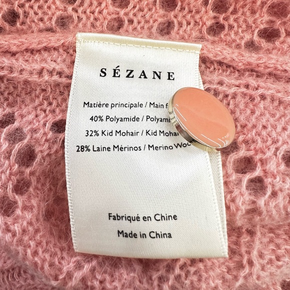 Sezane Augustino Jumper in Peach Pink - Picture 9 of 9